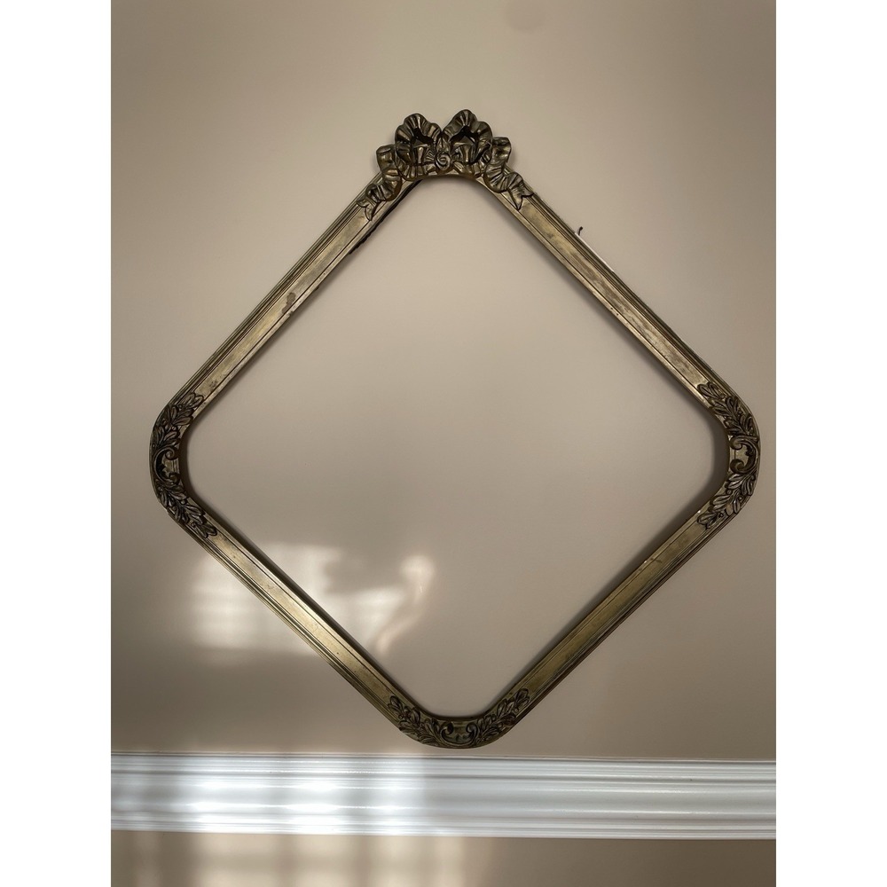 Antique Picture Mirror‎ Frame 22" X 22" Baroque Rococo Style Gallery Wall Photo